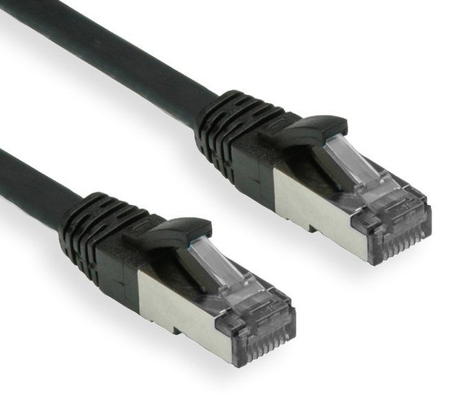 OXnet patch kábel Cat5E, FTP OUTDOOR LDPE - 1m, čierny