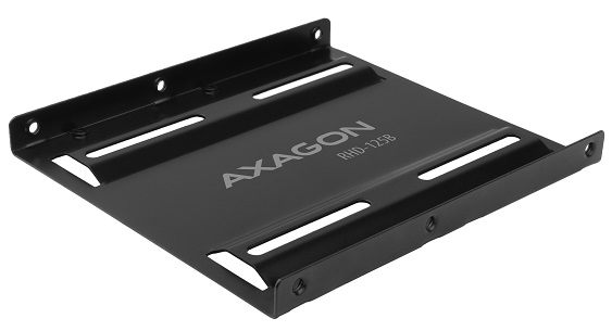 AXAGON RHD-125B, kovový rámček pre 1x 2.5" HDD/SSD do 3.5" pozície, čierny