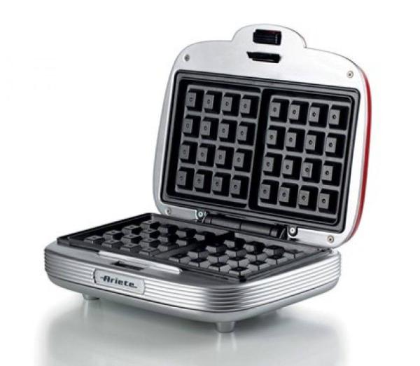 Ariete Party Time Waffle Maker 1973, červený 
