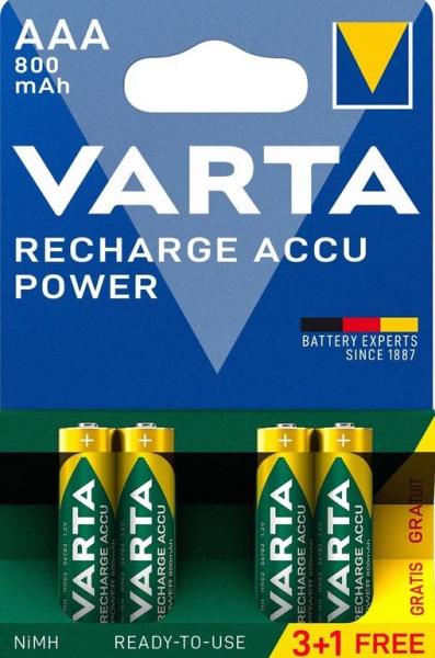 Varta Accu AAA 3+1x R2U 800 mAh