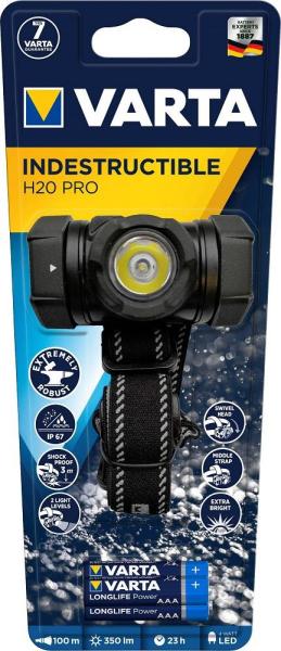 Varta LED Indestructible H20 Head Ligth 3AAA 17732 