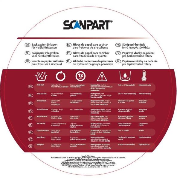 ScanPart papier na pečenie priemer 20cm 100ks SCA2910070003 